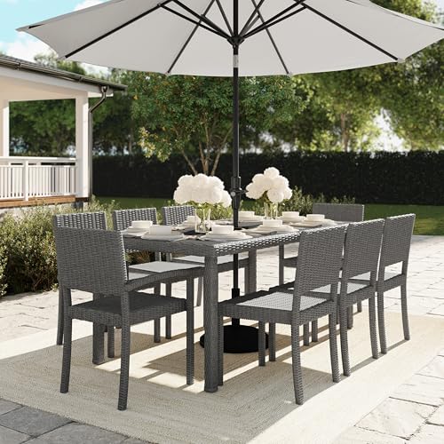 Brown Set of 2 Stackable Patio Armchairs L6349