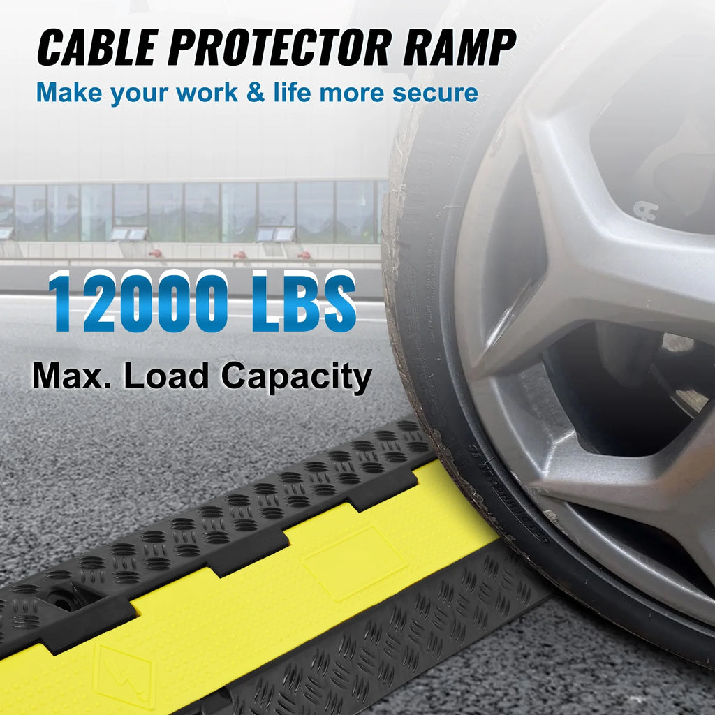 3 PCs 2 Channel Cable Protector Ramp J144589