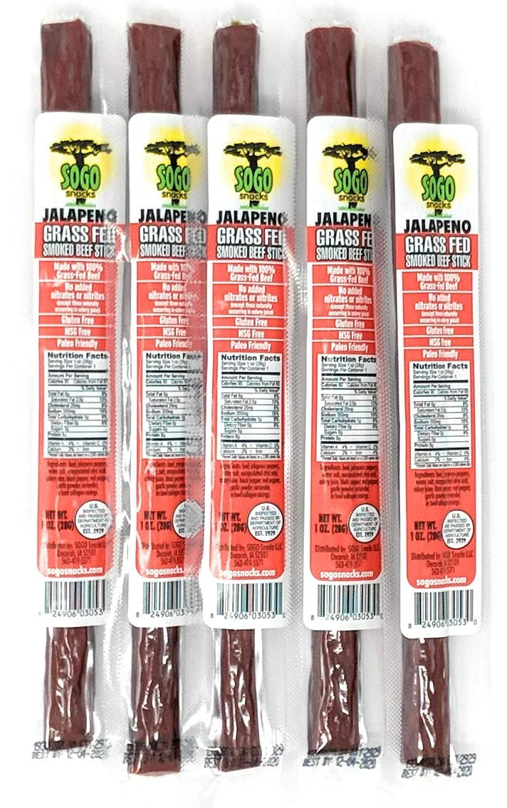 No Sugar 100% Grass-fed Non-GMO Beef Sticks 72 Count G575