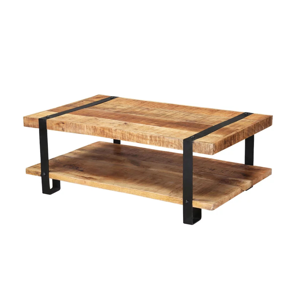 Rustic Mango Wood 2 Tier Coffee Table M94229