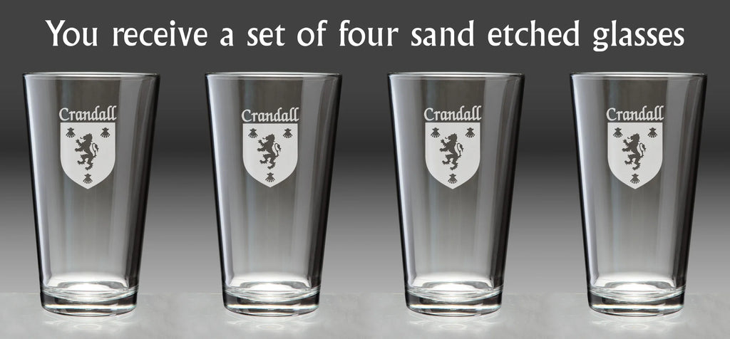 Irish Coat of Arms Pint Glasses Set of 4 Z3733