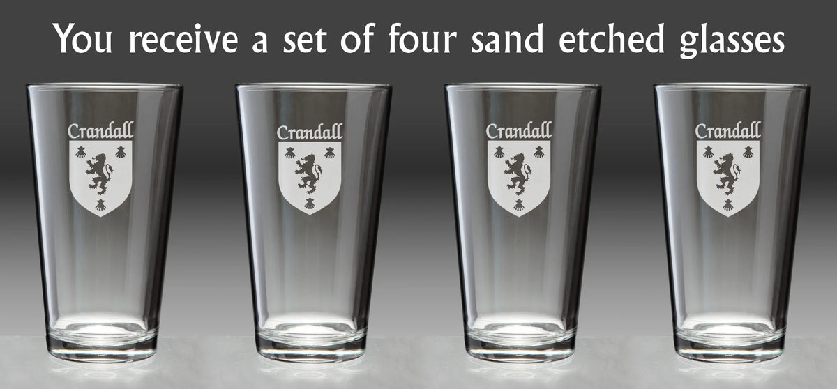 Irish Coat of Arms Pint Glasses Set of 4 Z3733