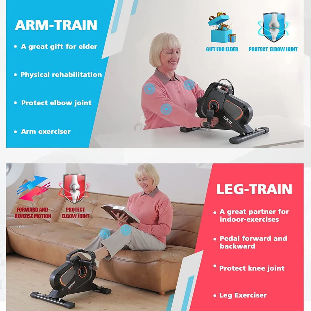 Magnetic Under Desk Bike Pedal Exerciser with LCD Display R511