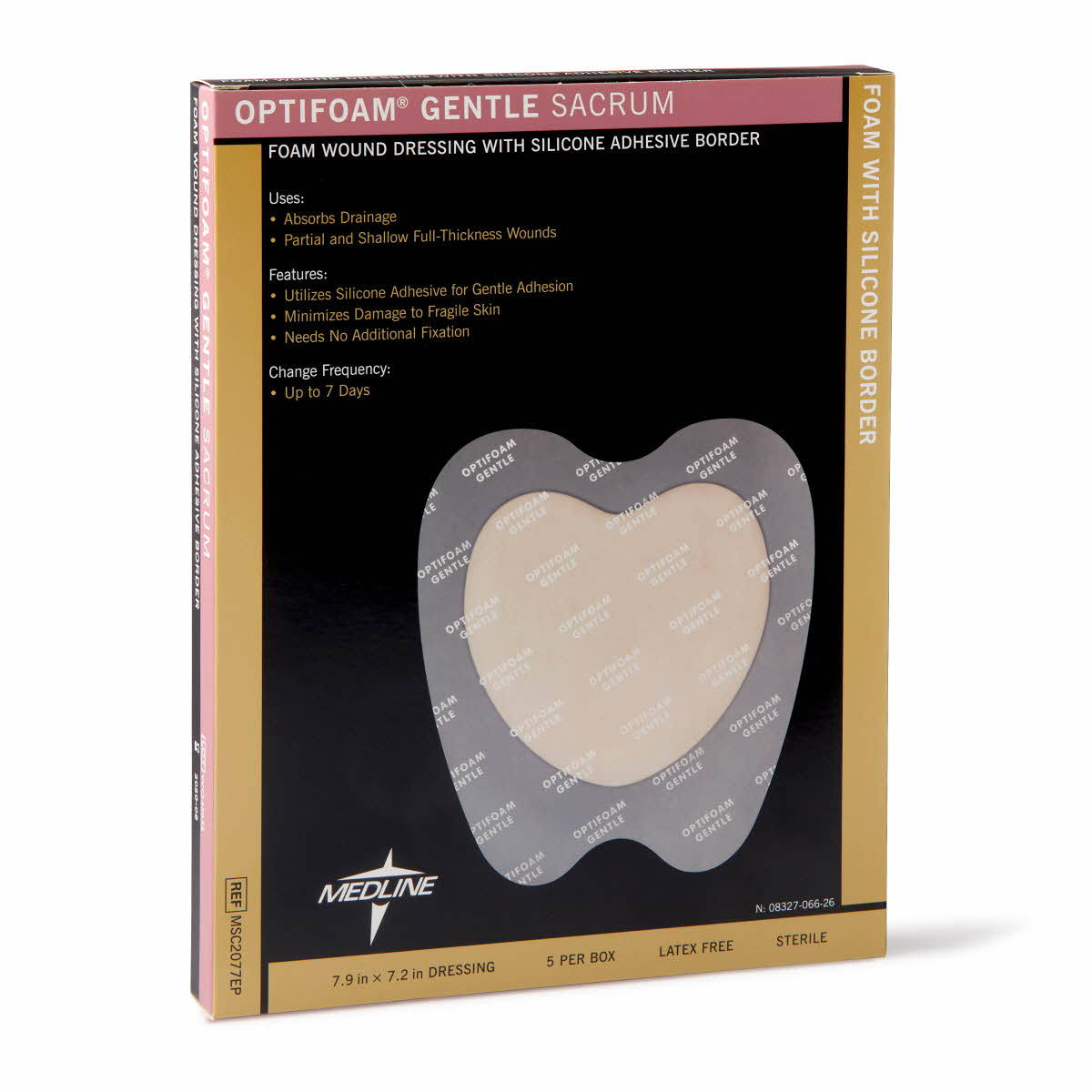 7" x 7" Silicone Border Foam Dressing G870
