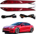 LED Rear Fog Lights Reflector Lamps for Tesla Model 3, 2 Pcs Q584
