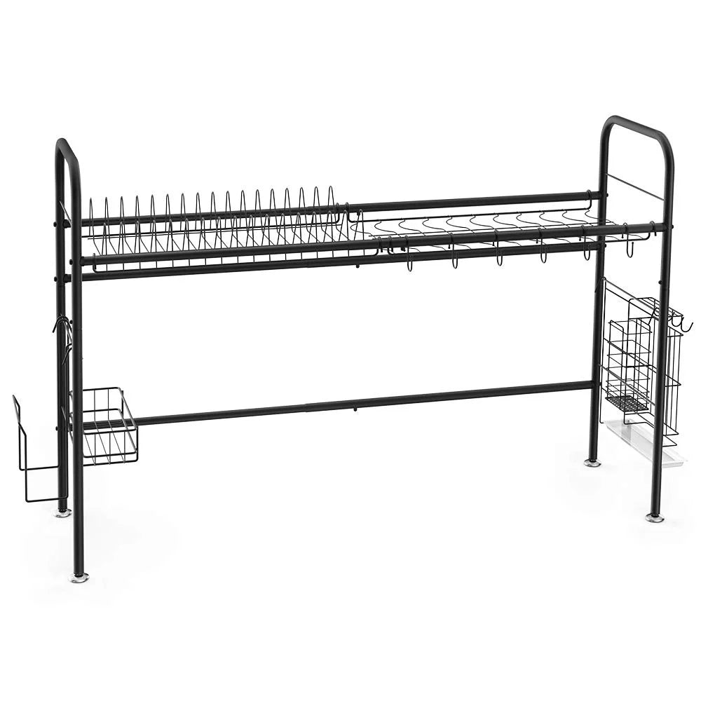 Adjustable Black Stainless Steel Dish Rack G115398