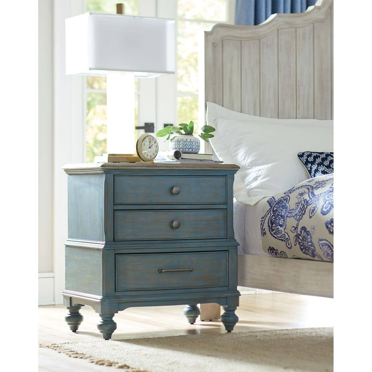 Blue Nightstand U64214