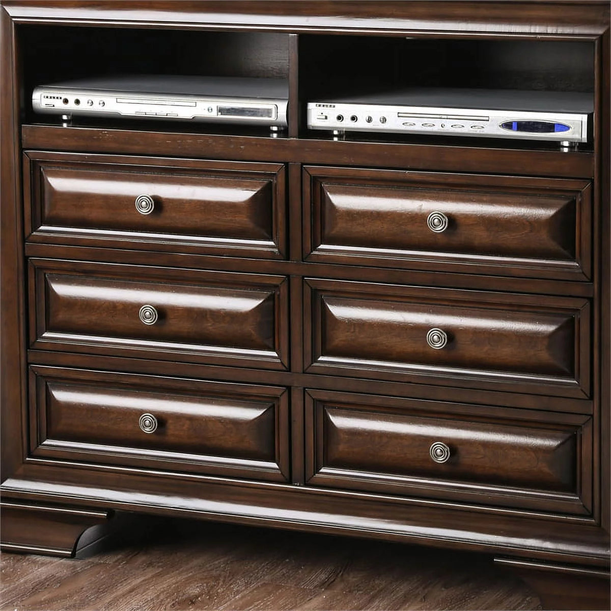 Solid Wood 6-Drawer TV Stand E558270