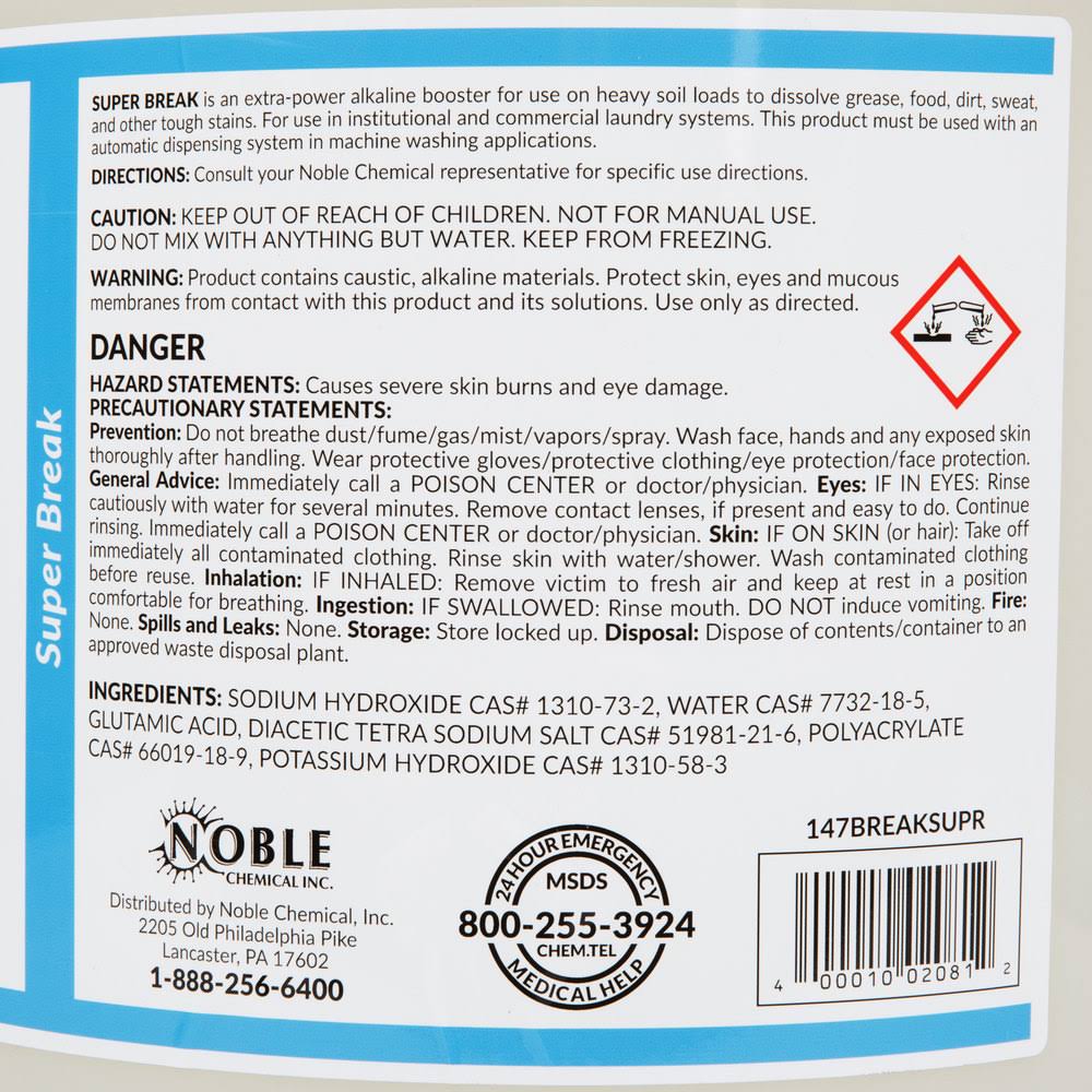 Alkaline Laundry Soil Breaker 5 Gallon X287