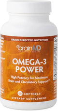 Omega-3 60 Capsules Pack of 2 DHA EPA Gluten Free Supplement Z591738
