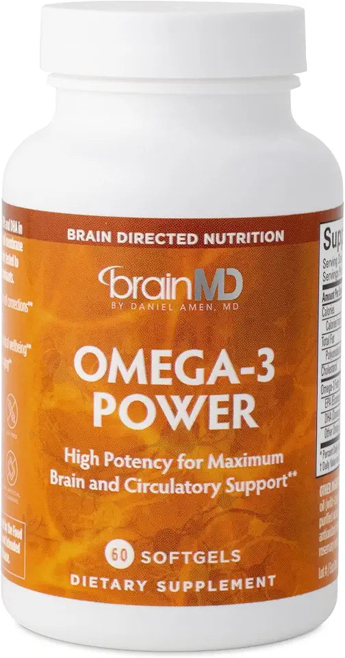 Omega-3 60 Capsules Pack of 2 DHA EPA Gluten Free Supplement Z591738