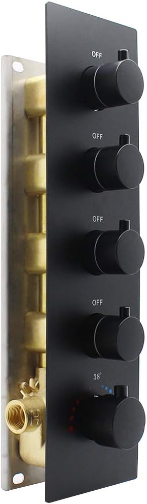 3-way Brass Thermostatic Shower Valve K858