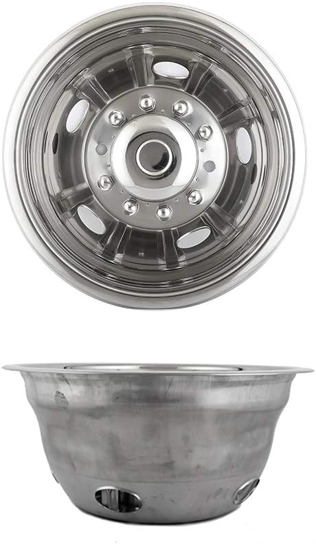 19.5inch Polished Stainless Steel Dually Wheel Simulators P957620