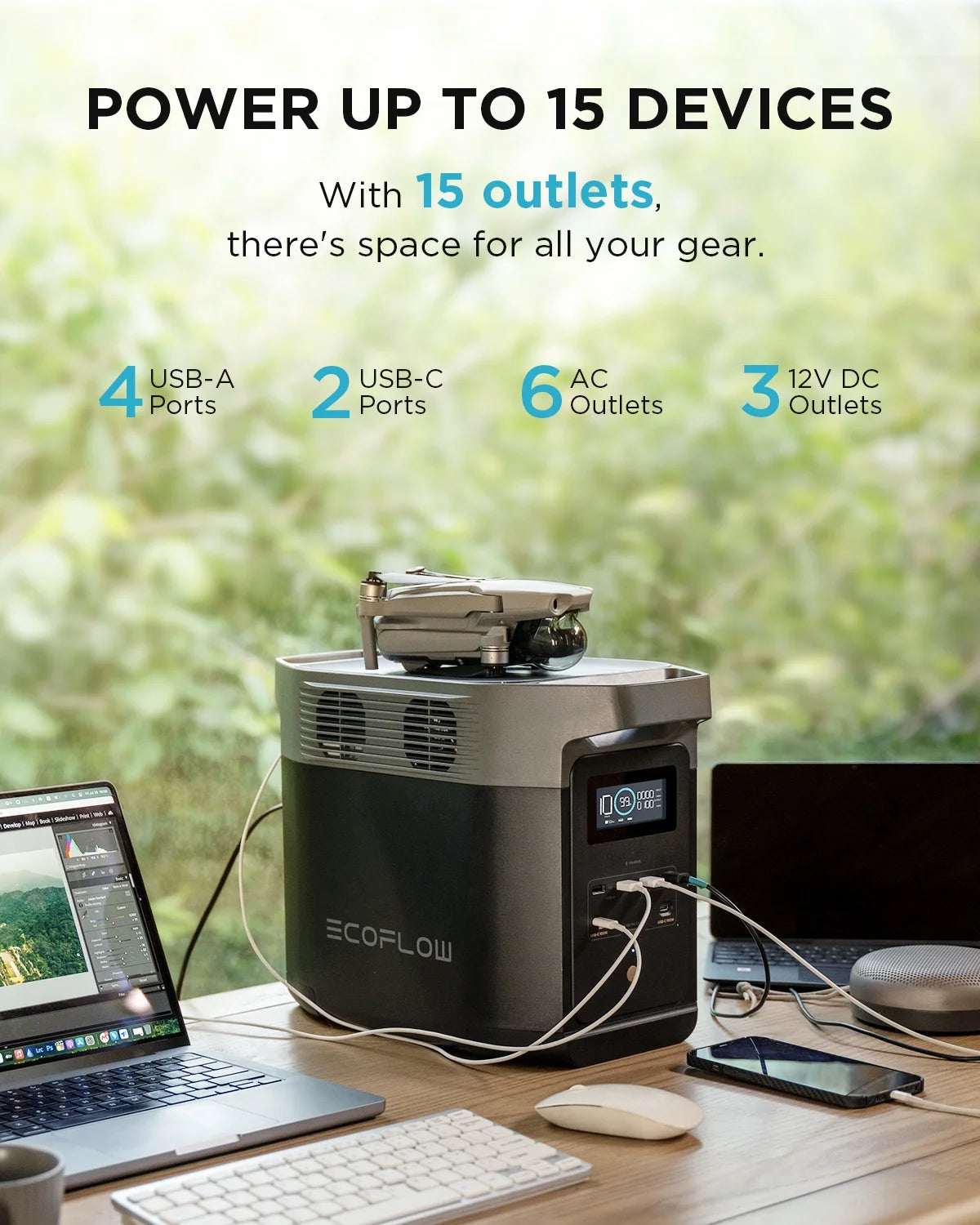 Portable Power Station with Smart Extra Battery R769344