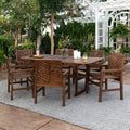 7 Piece Acacia Patio Extension Dining G406752