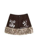 Cheetah Fluffy Skirt N648443