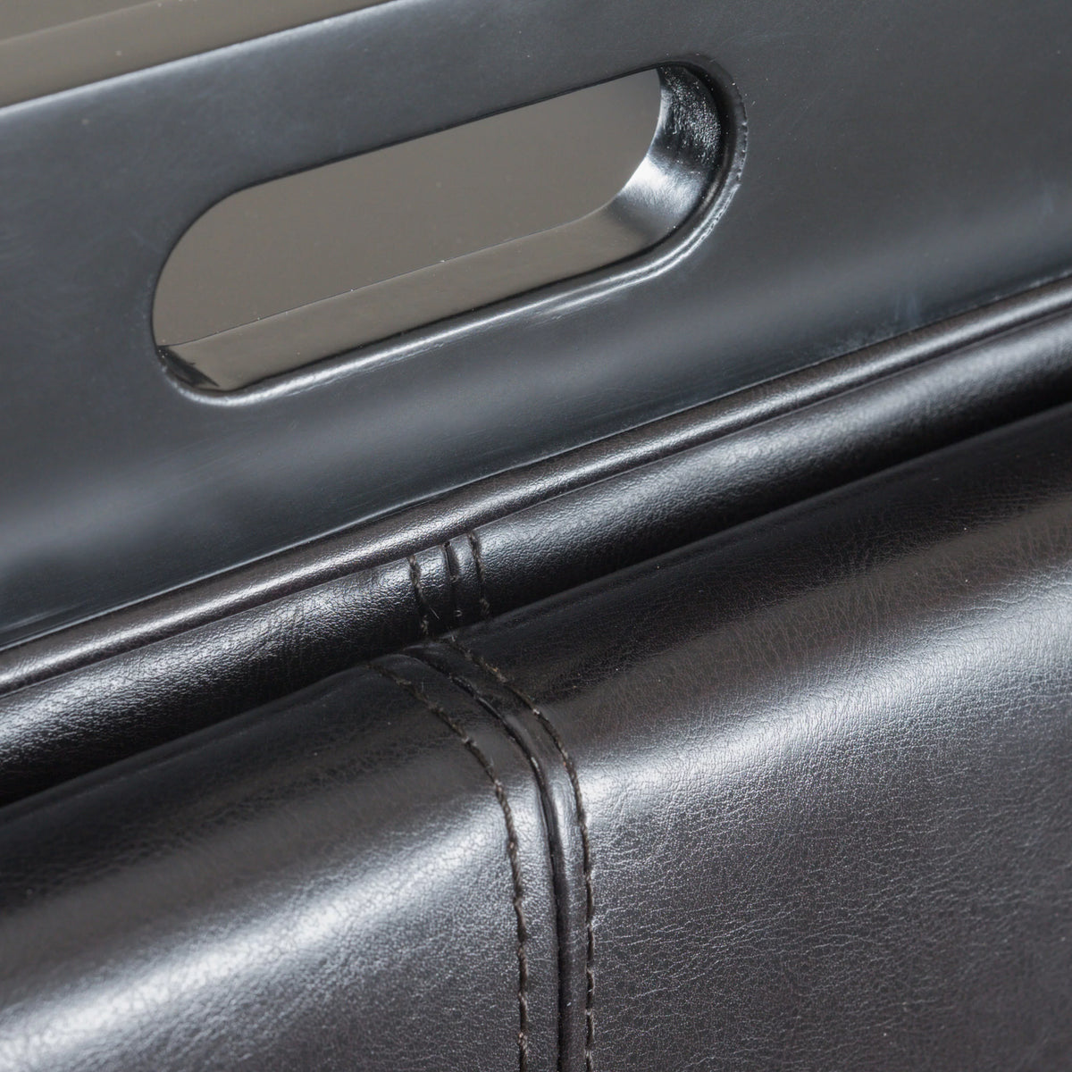 Bonded Leather Storage Ottoman S8177