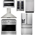 36 Gas Range, Range Hood, Refrigerator, Dishwasher, Microwave and Wine Cooler G97056