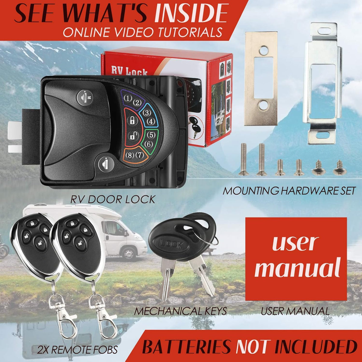 Keyless Entry RV Door Lock with Deadbolt V378825