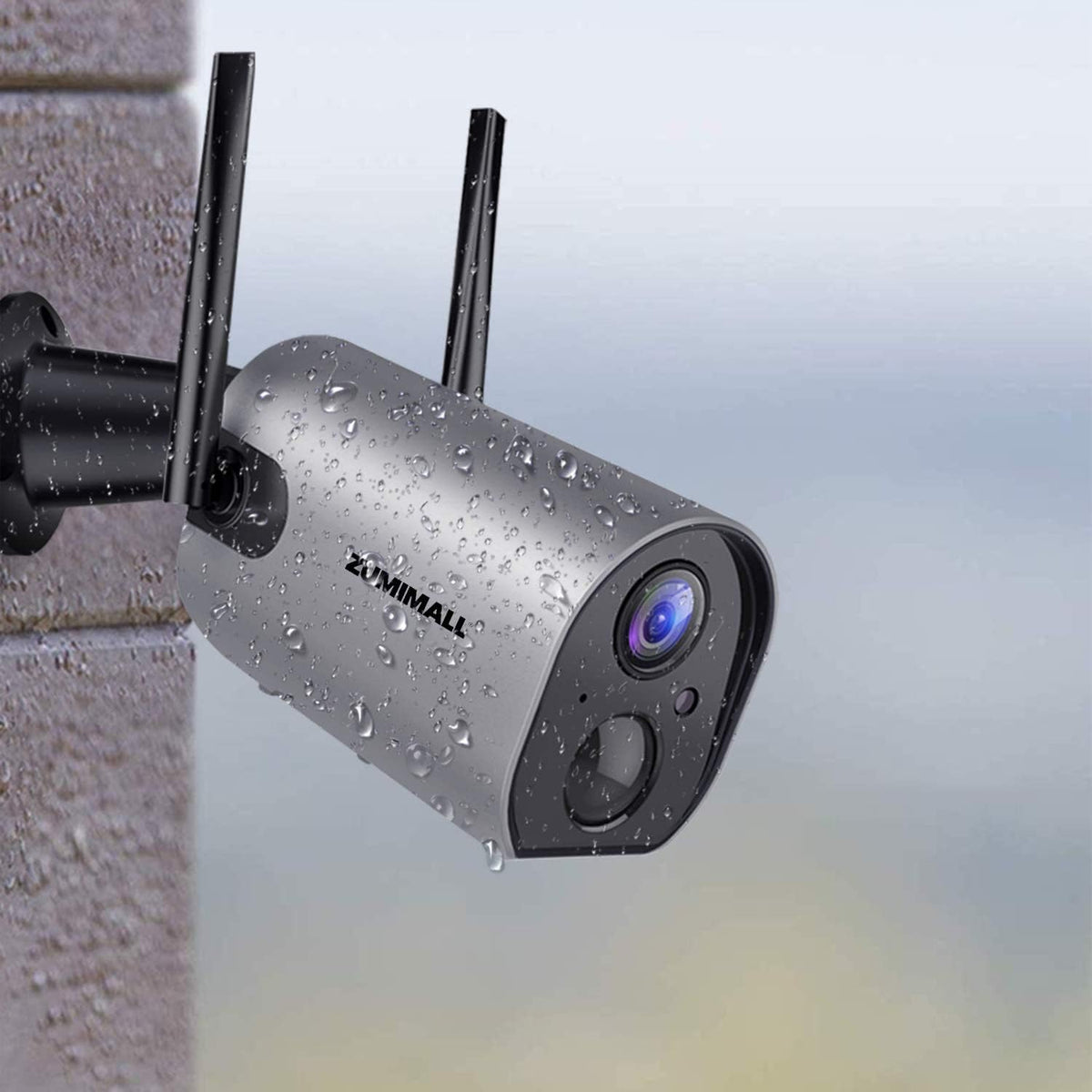 Wireless WiFi Security Camera, Rechargeable Battery Powered, 2PCS G25865