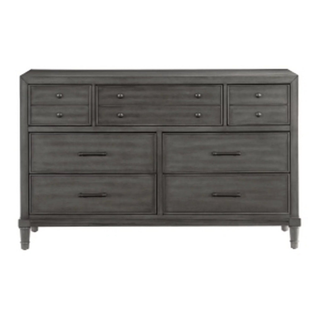 Gray 7 Drawer Dresser E512