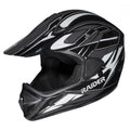 Open Face Helmet DOT Approved Black/Silver M D80004