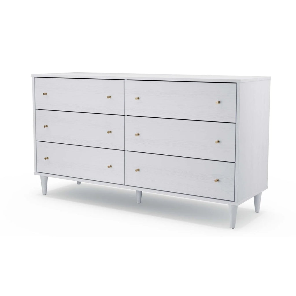 White 6 Drawer Dresser R27548