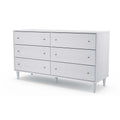 White 6 Drawer Dresser R27548