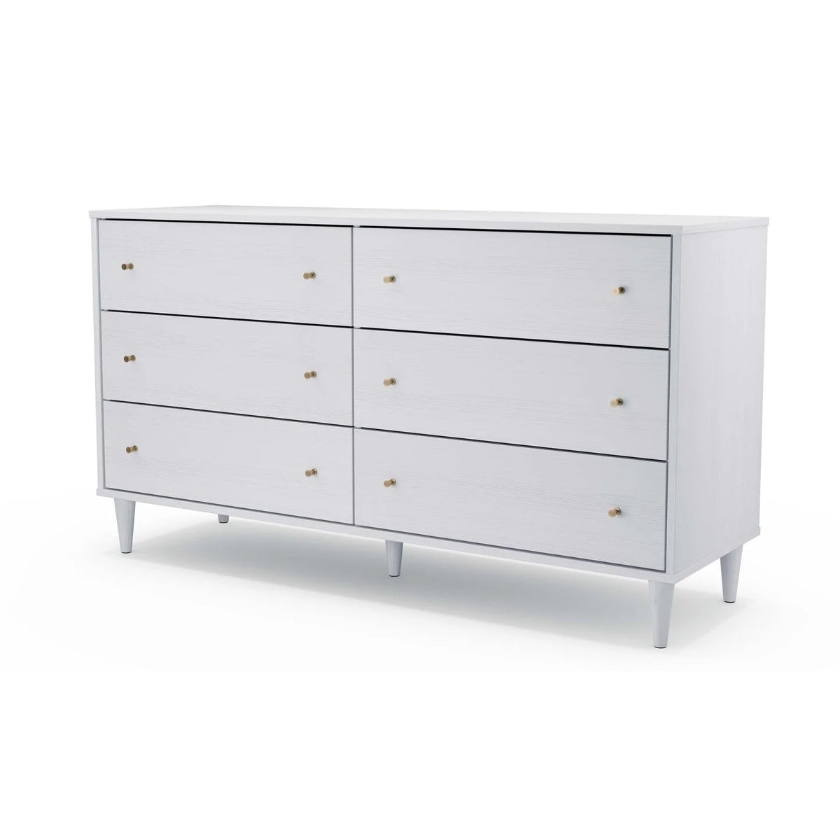 White 6 Drawer Dresser R27548
