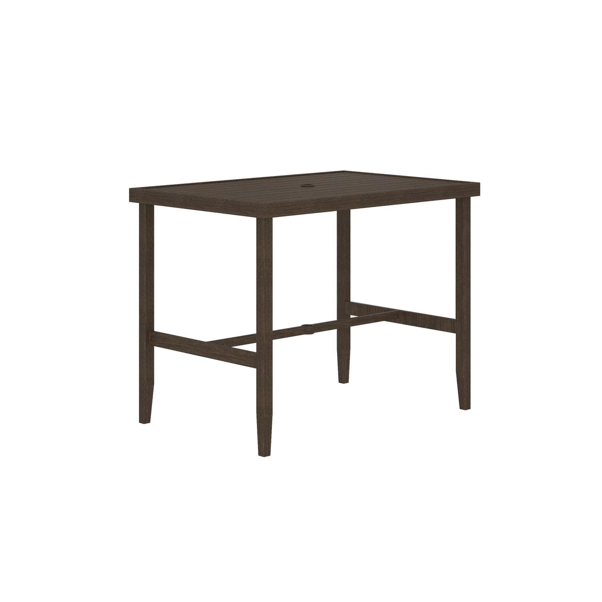 Dark Brown Steel Patio Bar Table D299