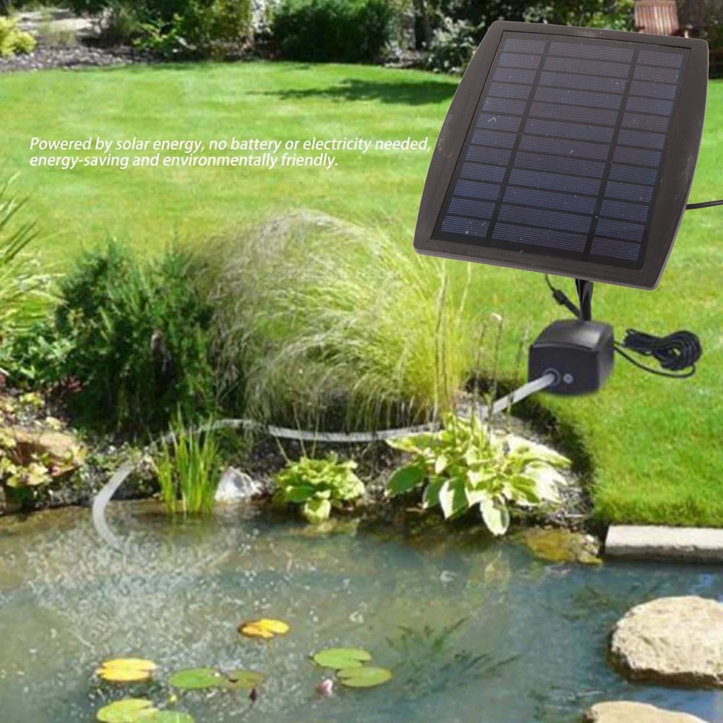 Solar Oxigenador Aireador Bomba de Aire para Piscina Estanque Pecera N8299