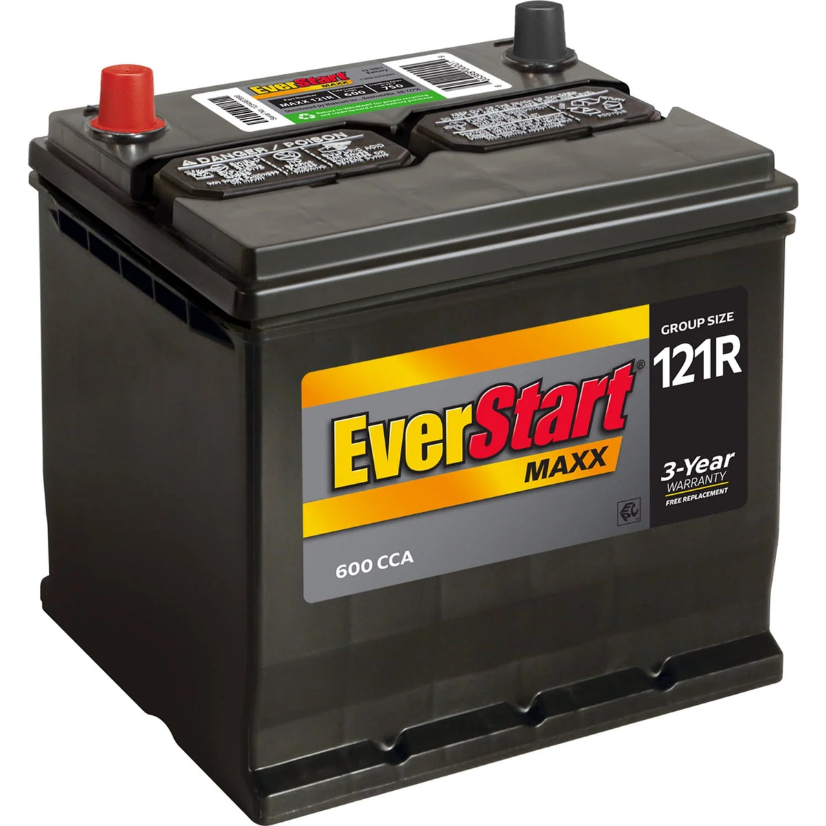 Lead Acid Automotive Battery 12 Volt 600 CCA T2743