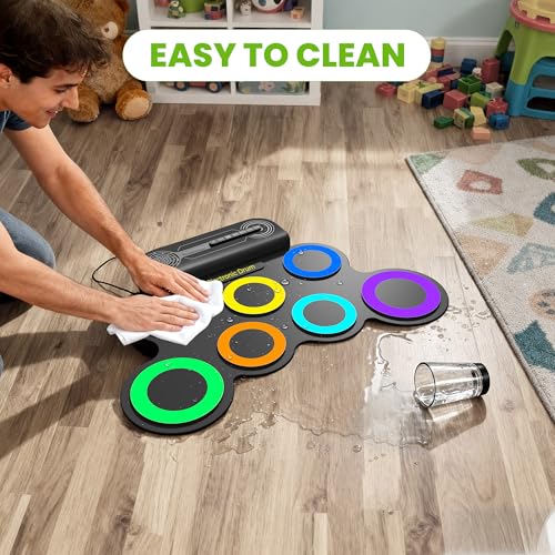 Electric Drum Set with Built-in Speaker and Sticks T38054