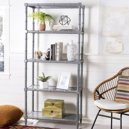 4 Tier Gray Bookcase M3988