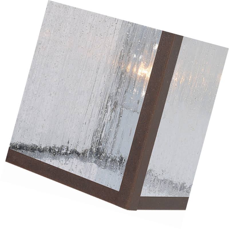 One-Light Exterior Wall Lantern Textured Rust Patina Cast Aluminum L938818