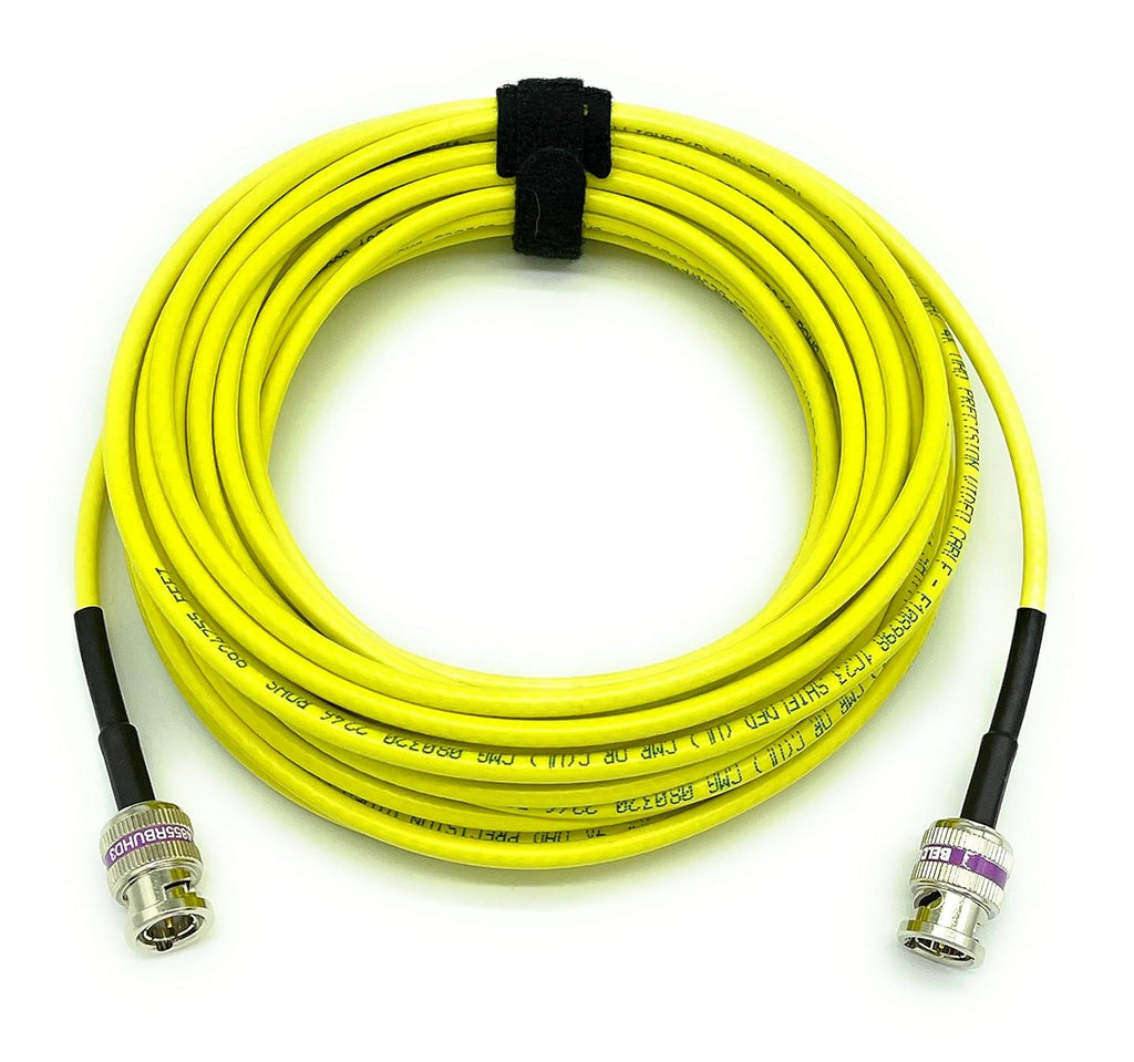 12G 4K HD SDI BNC - BNC Cable 50ft Black S643