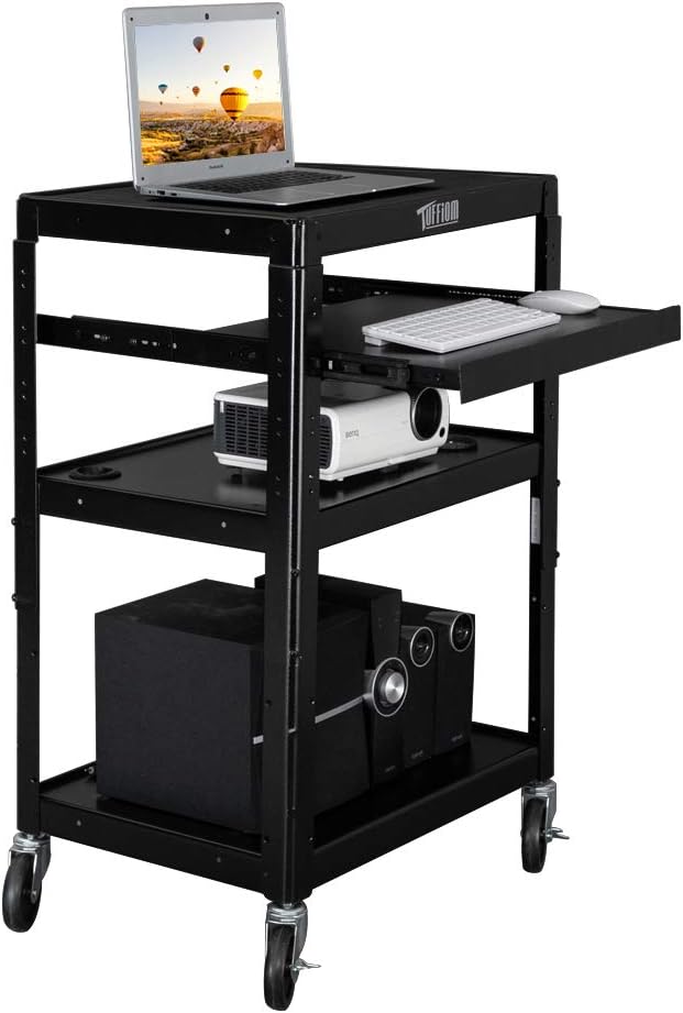 AV Presentation Cart with Keyboard Shelf Z825712