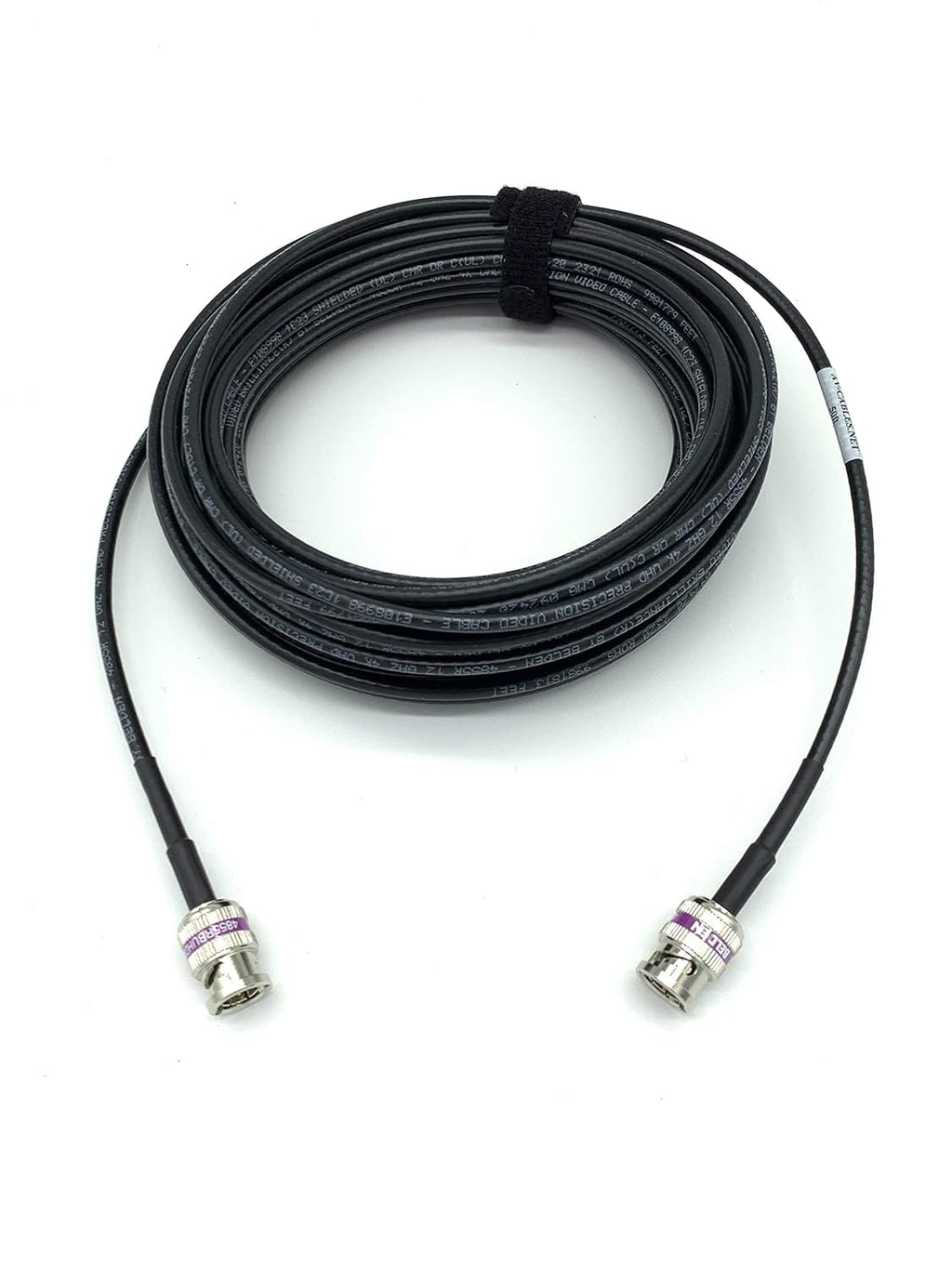 12G 4K HD SDI BNC - BNC Cable 50ft Black S643