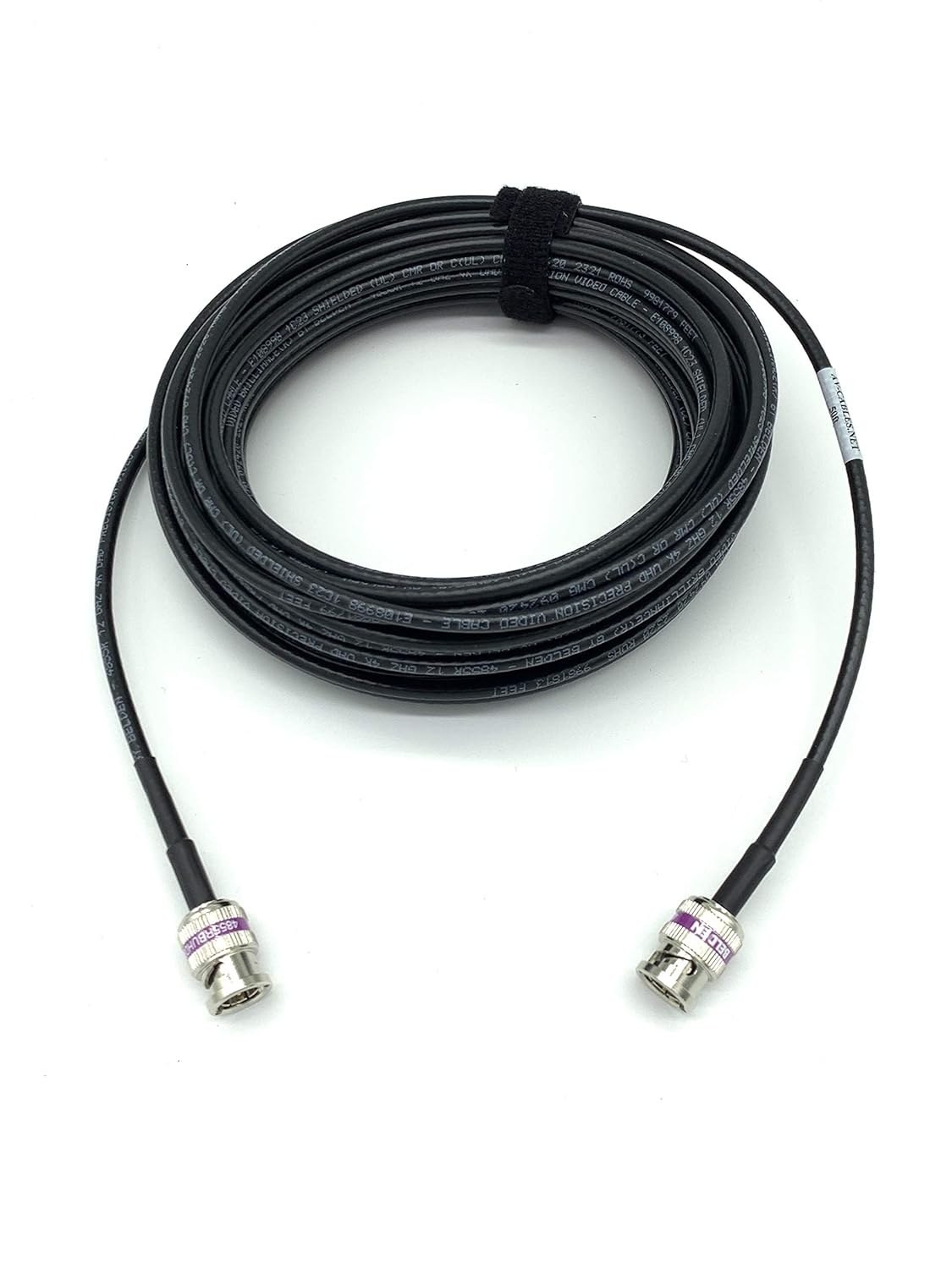 12G 4K HD SDI BNC - BNC Cable 50ft Black S643