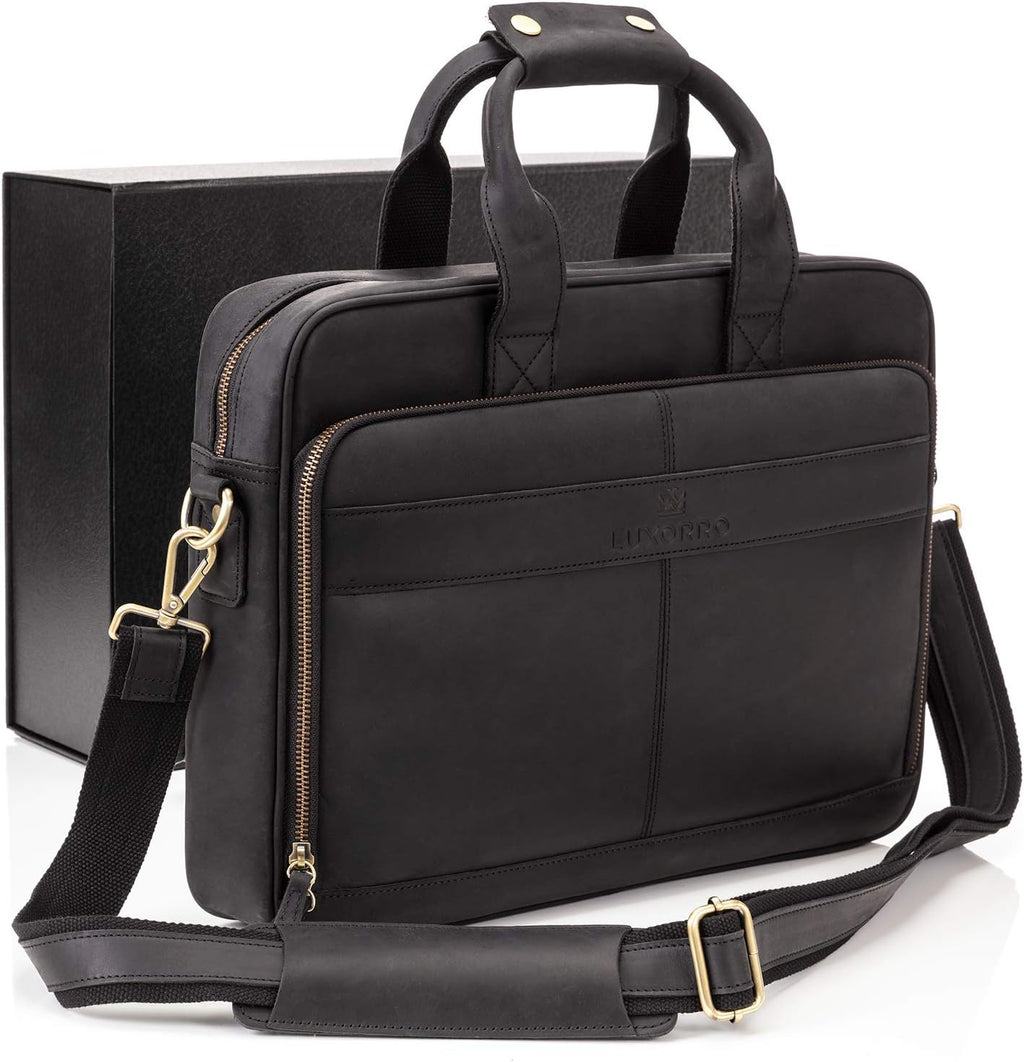 Full Grain Leather Laptop Bag Y4153