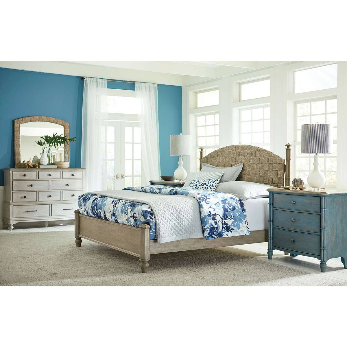 Blue Nightstand U64214