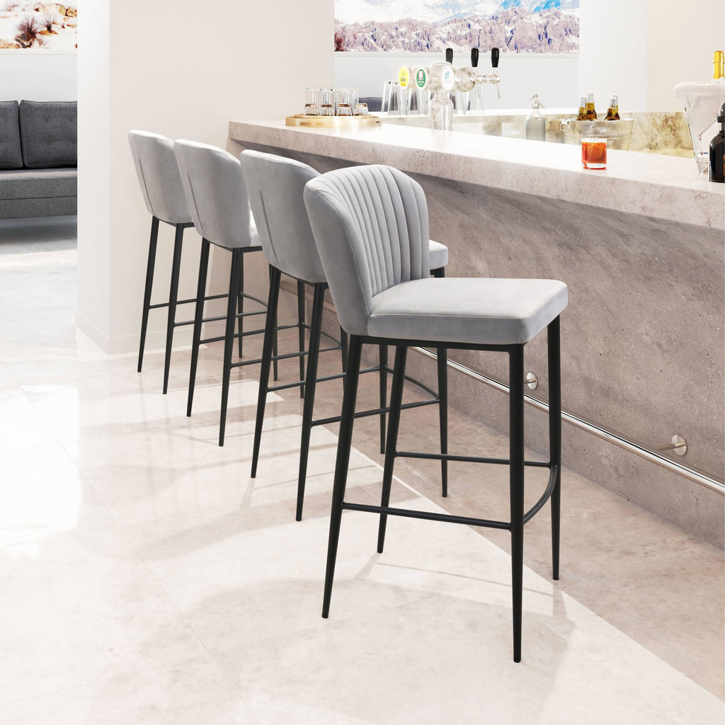 Gray Bar Chair Set of 2 N19306