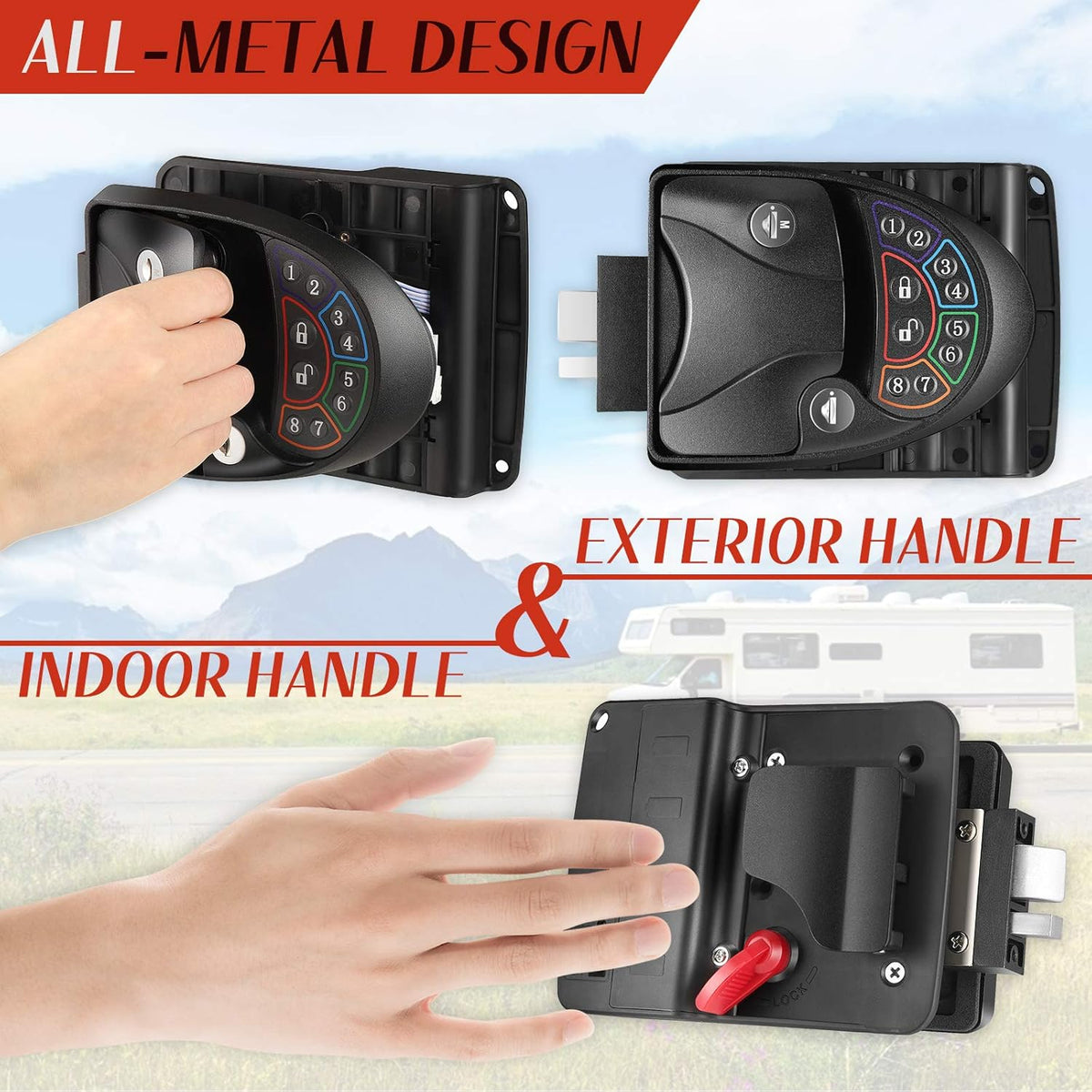 Keyless Entry RV Door Lock with Deadbolt V378825