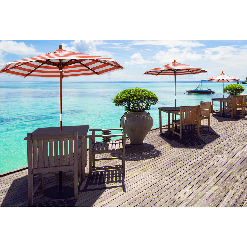 7.5 ft. Wood Market Umbrella Q860285