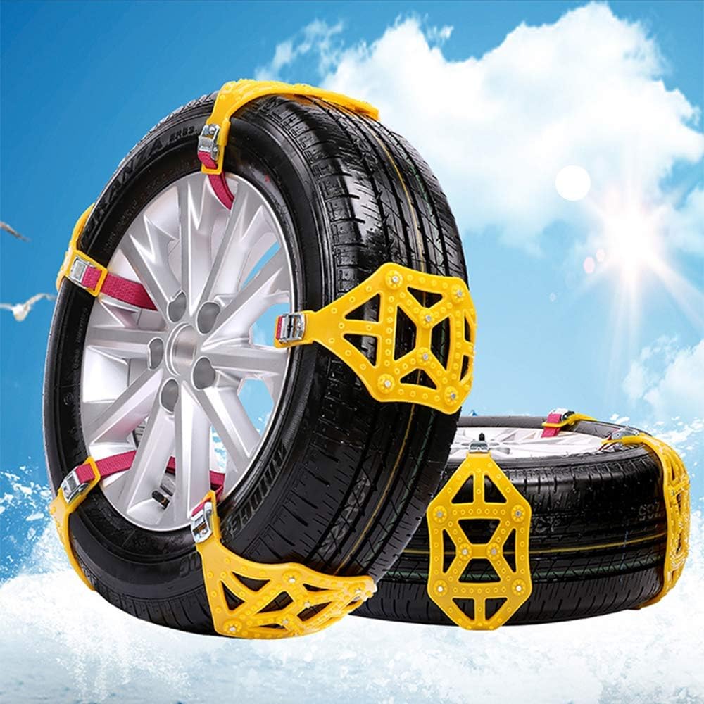 Anti-Skid Snow Chains for Tyres 8Pcs N395