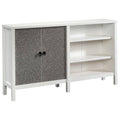 Soft White Wood TV Stand Cabinet L522