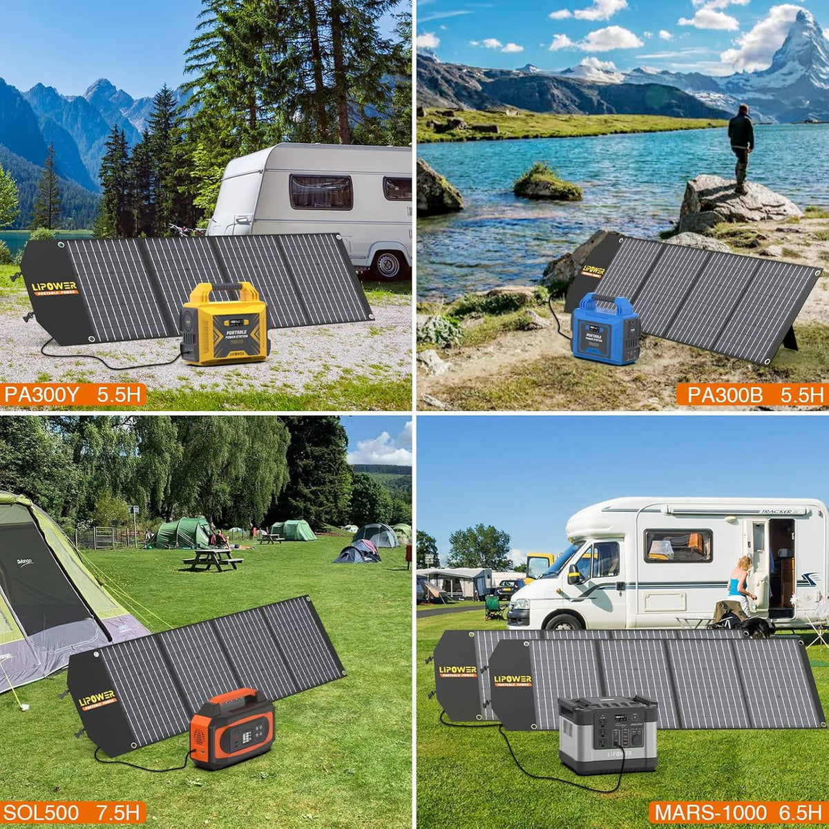 100W Portable Foldable Solar Panel with USB Type-C F65742