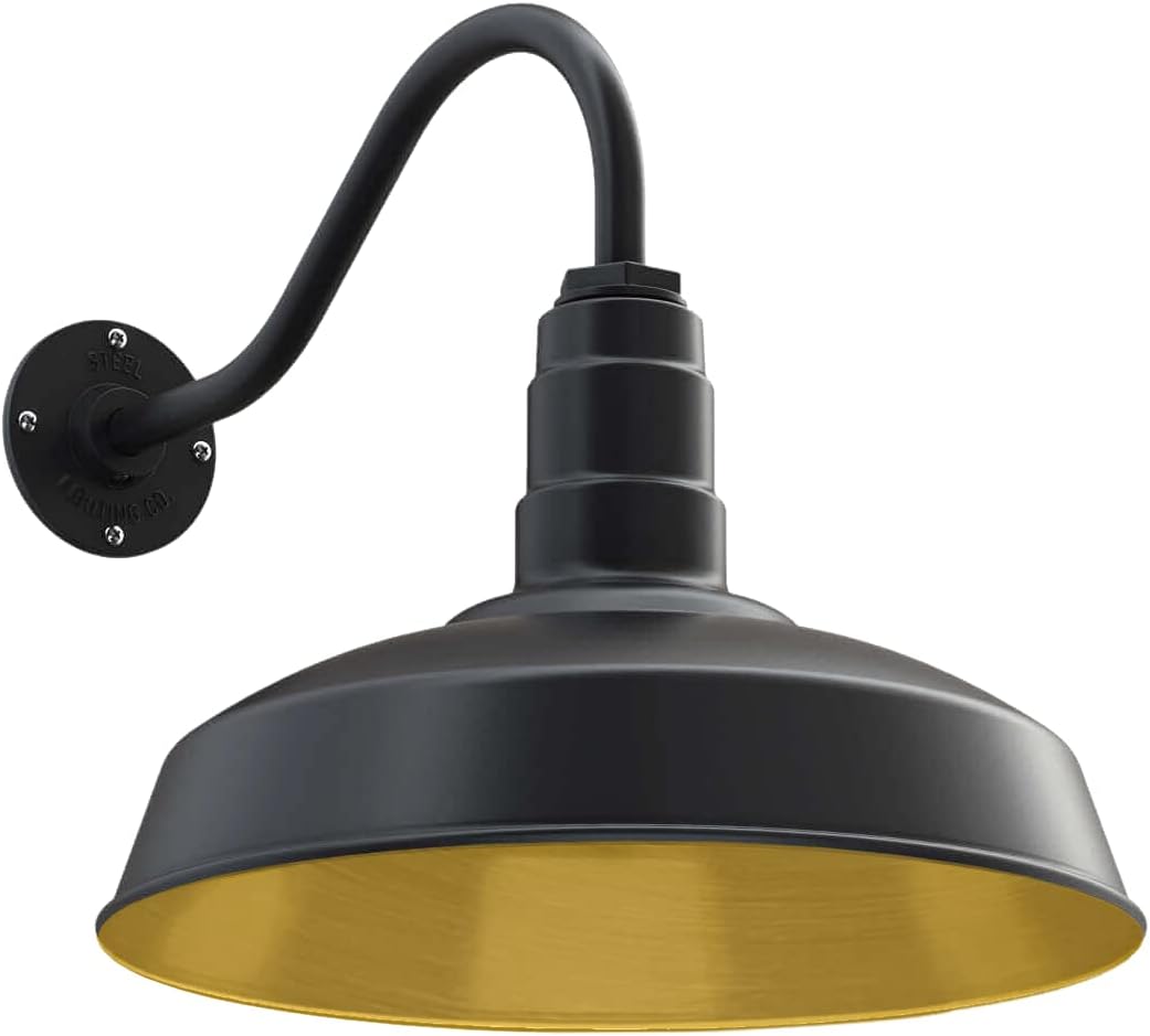 Gooseneck Barn Light Matte Black B402