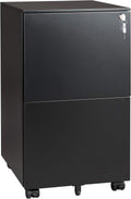 Black Vertical File Cabinet with Lock D624088