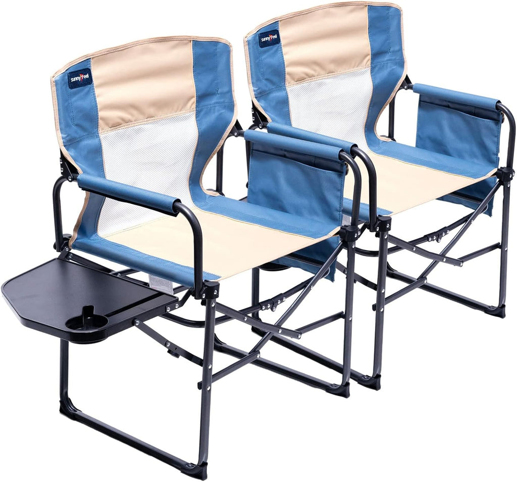 Oversized Portable Folding Camping Chair with Side Table G1669
